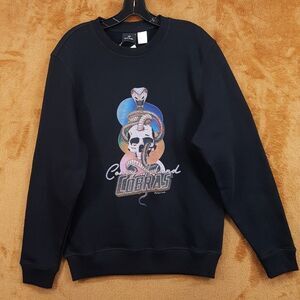 PAUL SMITH Sweatshirt Mens Small Black Pullover Crew Graphic Cobra Snake Sweater